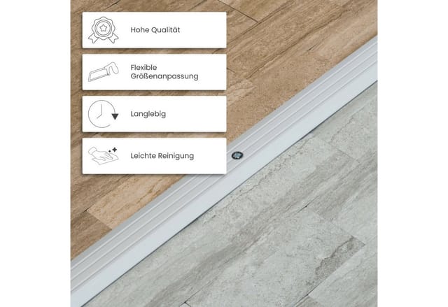Dalsys Ausgleichsprofil 90cm x 30mm inkl. Befestigung Alu Champagner