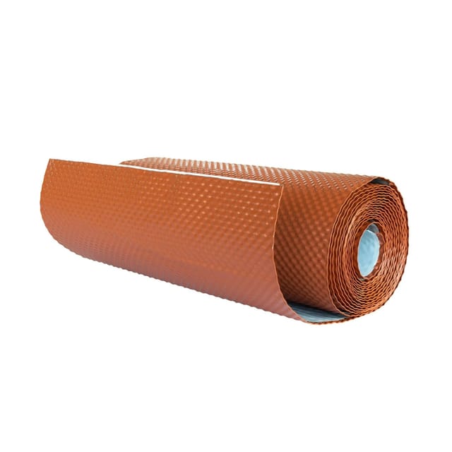 Daprona Wandanschlussband 3D 5m x 39cm Ziegelrot Kaminanschlussband