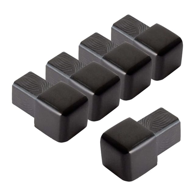 Dalsys Endstück Quadratprofil 5x 10mm Alu Eloxiert Schwarz Eckstücke