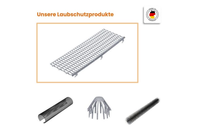 Inefa Laubfangstreifen 100cm NW 100-150 Dachrinnen Laubschutz Schwarz