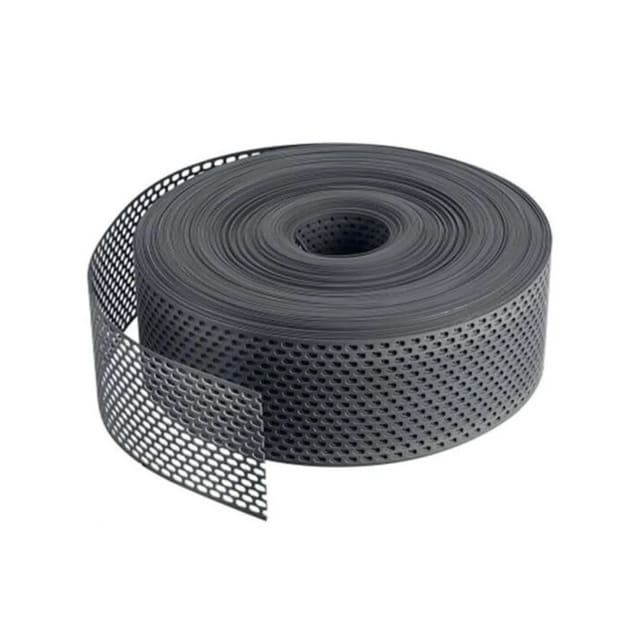 Daprona Lüftungsband Traufgitter 2x 60m x 50mm PVC Gerollt Schwarz