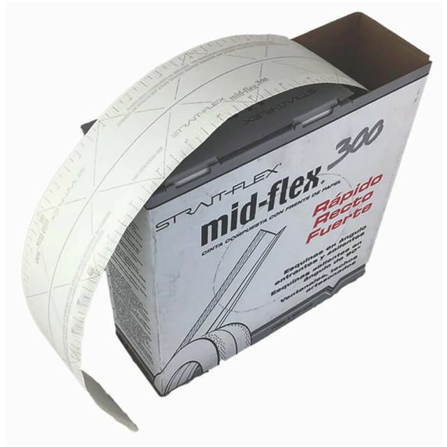 Strait-Flex Kantenprofil Mid-Flex 300 10x 30,5m Papier Weiß Flexibler Winkel