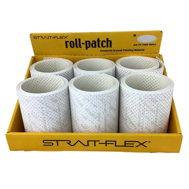 Strait-Flex Kantenprofil Roll-Patch 5,5 Zoll 6x Rolle 6,1m Papier Weiß