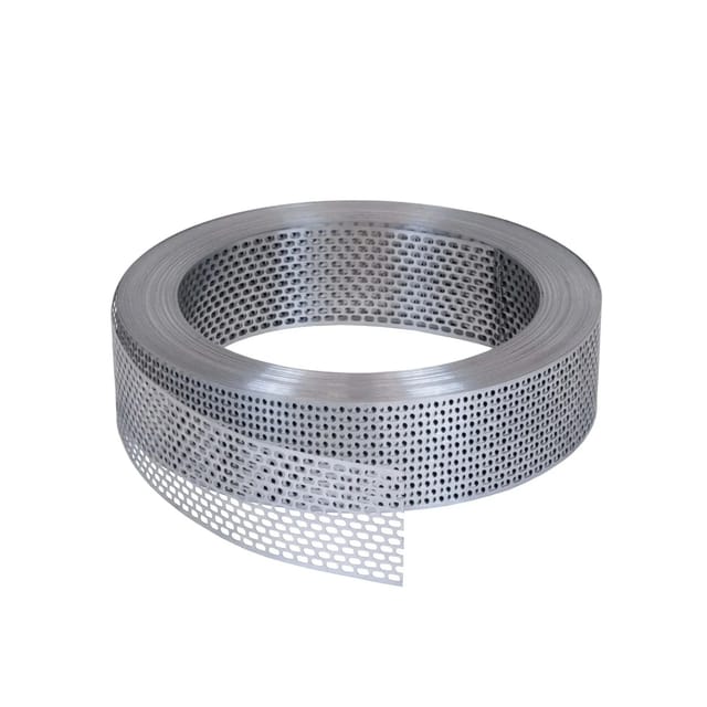 Daprona Vogelschutzgitter Lüftungsband 60m x 100mm Aluminium Silber