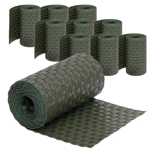 Jardinion Sichtschutzstreifen 10x 250cm x 19cm x 2,4mm Grün Blickdicht