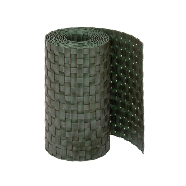 Jardinion Sichtschutzstreifen 250cm x 19cm x 2,4mm Grün Blickdicht