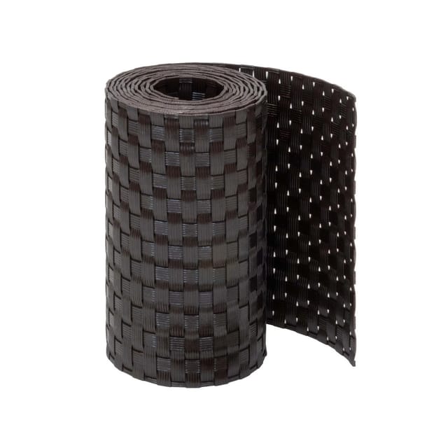 Jardinion Sichtschutzstreifen 250cm x 19cm x 2,4mm Dunkelbraun Blickdicht