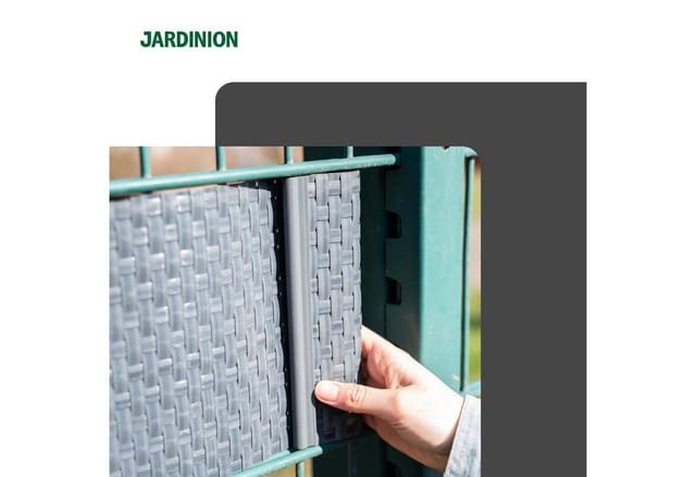 Jardinion Clips Klemmschienen für Sichtschutzstreifen 20x Dunkelbraun