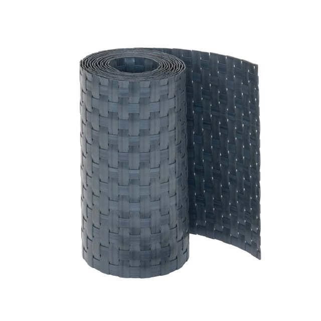 Jardinion Sichtschutzstreifen 250cm x 19cm x 2,4mm Anthrazit Blickdicht