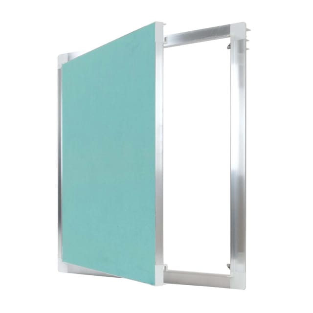 Protektor Revisionsklappe mit Alu Rahmen 50cm x 50cm 12mm GK Einlage Silber