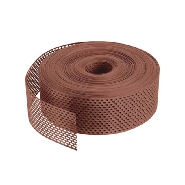 Daprona Lüftungsband Traufgitter 60m x 100mm PVC Gerollt Rot
