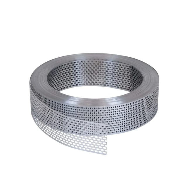 Daprona Vogelschutzgitter Lüftungsband 60m x 80mm Aluminium Silber