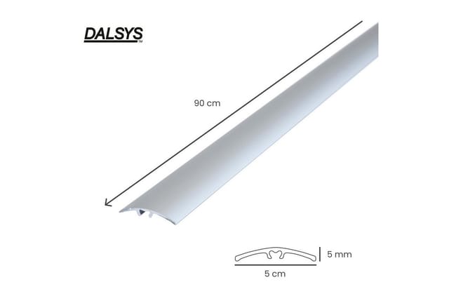 Dalsys Übergangsprofil 90cm x 50mm Aluminium Silber Bodenleiste