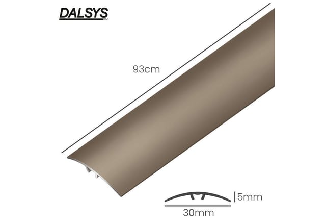 Dalsys Übergangsleiste Selbstklebend 90cm x 30mm Champagner Anpassungsprofil