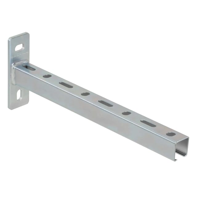 Dalsys Schienenkonsole 52cm 38/40 Stahl Verzinkt Silber Wandausleger