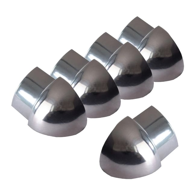 Dalsys Außeneck Fliesenschiene Viertelkreis 5x 12,5mm Edelstahl Poliert