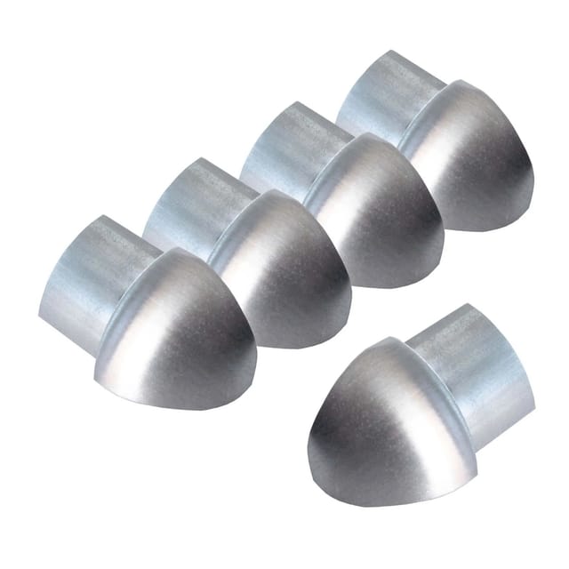Dalsys Außeneck Fliesenschiene Viertelkreis 5x 10mm Edelstahl Gebürstet