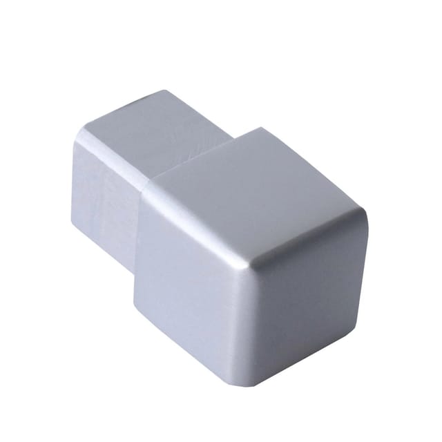 Dalsys Endstück Quadratprofil 12,5mm Alu Eloxiert Silber Matt