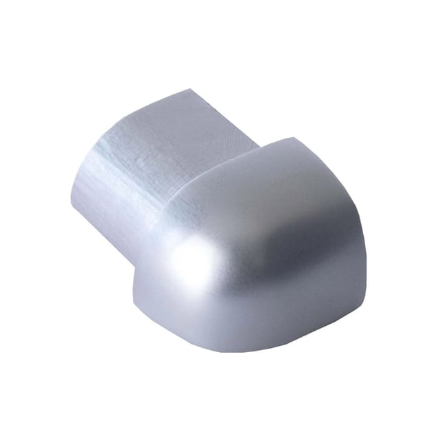 Dalsys Außeneck Fliesenschiene Viertelkreis 12,5mm Aluminium Chrome