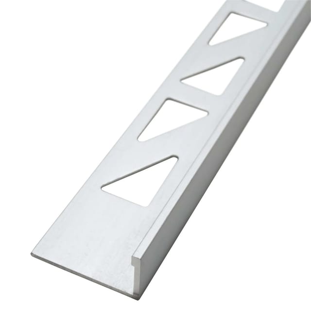 Dalsys Fliesenschiene Aluminium 2,5m x 8mm Winkelprofil Chrom