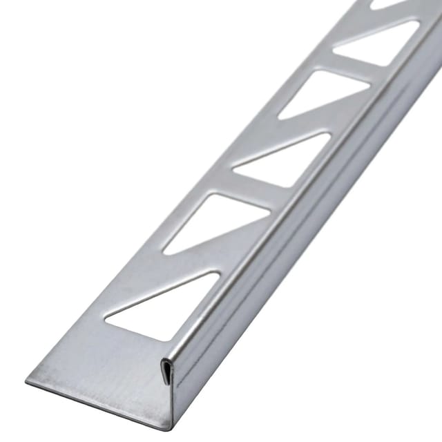 Dalsys Fliesenschiene L-Profil 2,5m x 10mm Edelstahl Poliert Winkelprofil