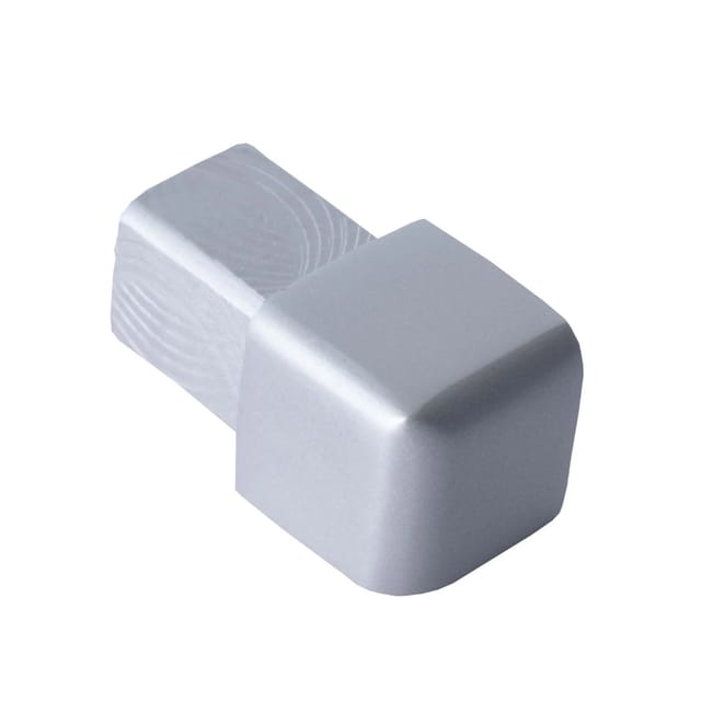 Dalsys Endstück Quadratprofil 10mm Alu Eloxiert Silber Matt Eckstücke