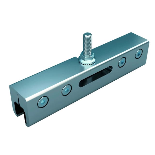Dalsys Schiebetür CW 75 Erweiterungsset Glasschiebetür Silber