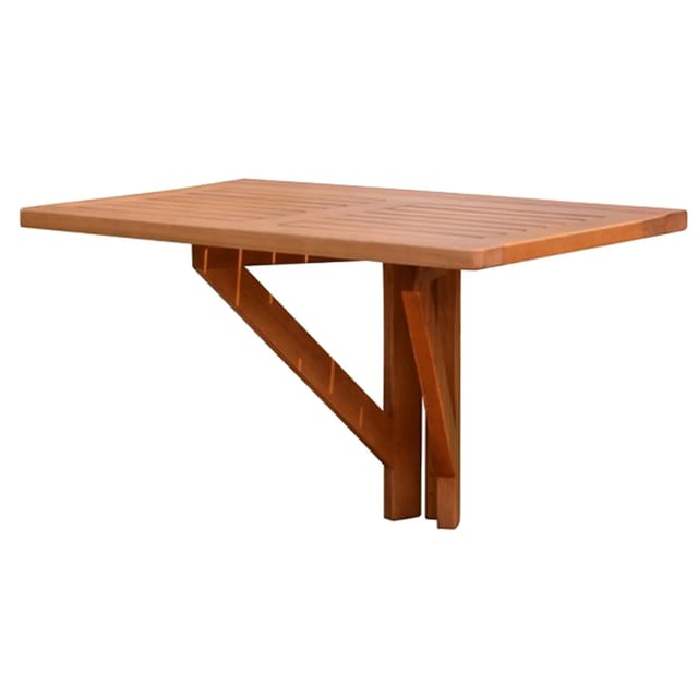 Jardinion Hängetisch 60cm x 40cm x 37cm Braun Klapptisch für den Balkon