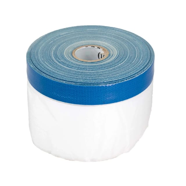 BMSC24 UV Masker Abdeckfolie mit Klebeband 20m x 0,55m Transparent