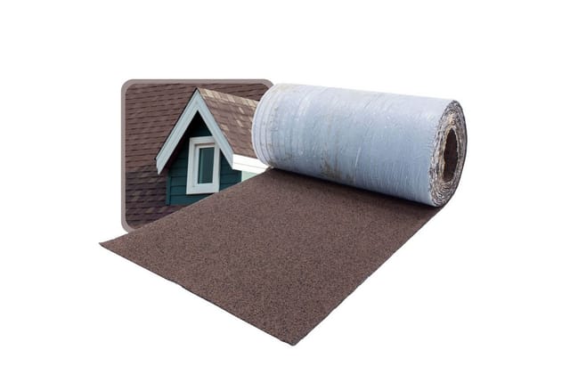 Daprona Firstabdeckung Dachschindeln 5m x 32cm Braun Bitumenschindeln