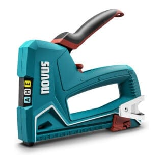 Novus Tools Handtacker J-50 Profi-Tacker aus Aluminium für Feindrahtklammern 6-14mm & Nägel 16mm 030-0449