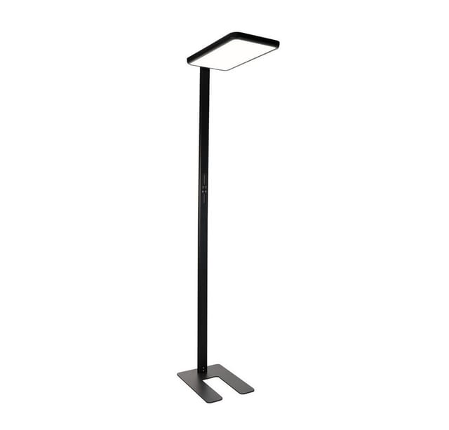 LUXULA LED Stehlampe Up/Down Bürolampe Schwarz 100W 7000LM 4000K Neutralweiß UGR16 CRI98 Dimmbar