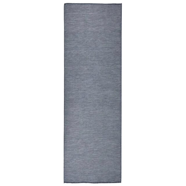 vidaXL Outdoorteppich Flachgewebe 80x250 Cm Blau 1123963