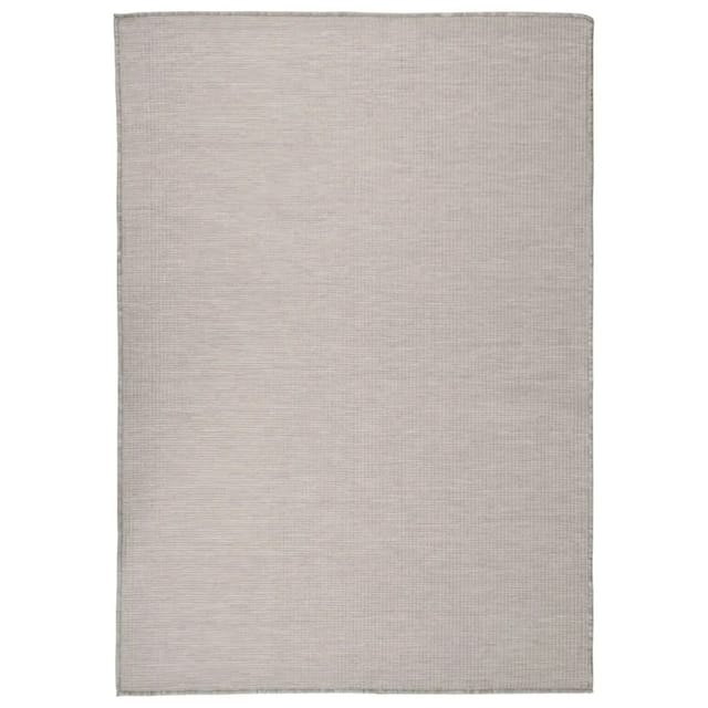 vidaXL Outdoorteppich Flachgewebe 160x230 Cm Taupe 1123953
