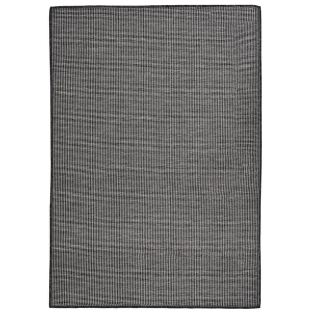 vidaXL Outdoorteppich Flachgewebe 160x230 Cm Grau 1123946