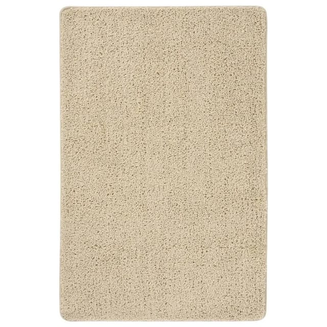 vidaXL Shaggyteppich Creme 200x290 Cm Rutschfest 1123687