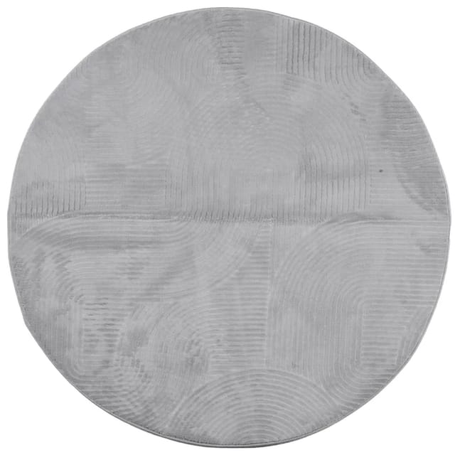 vidaXL Teppich Iza Kurzflor Skandinavischer Look Grau 80 Cm 1944898