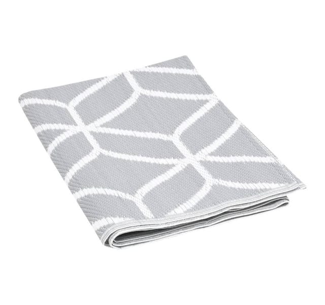 vidaXL Outdoorteppich Grau 140x200 Cm Pp 1085980