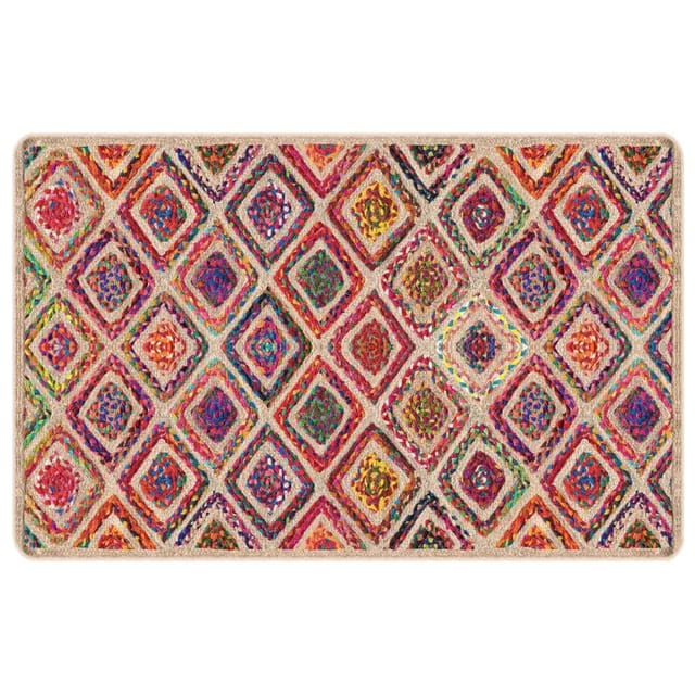 vidaXL Teppich Waschbar Mehrfarbig 190x300 Cm Rutschfest 1927185