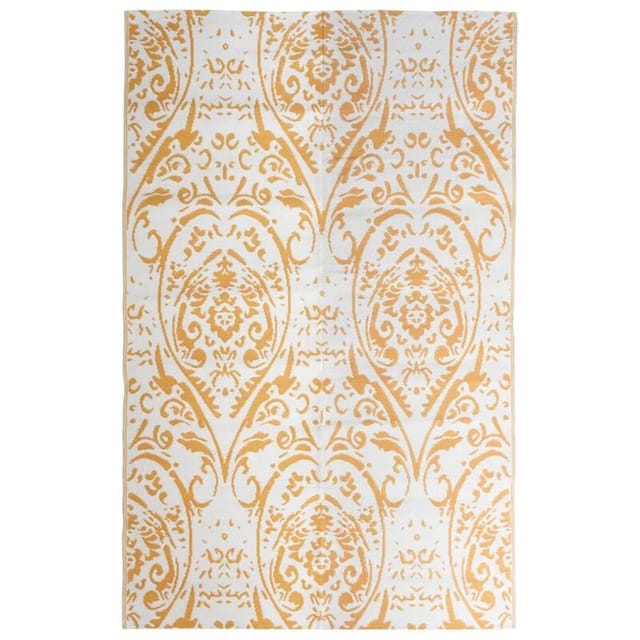 vidaXL Outdoorteppich Orange Und Weiß 190x290 Cm Pp 643983
