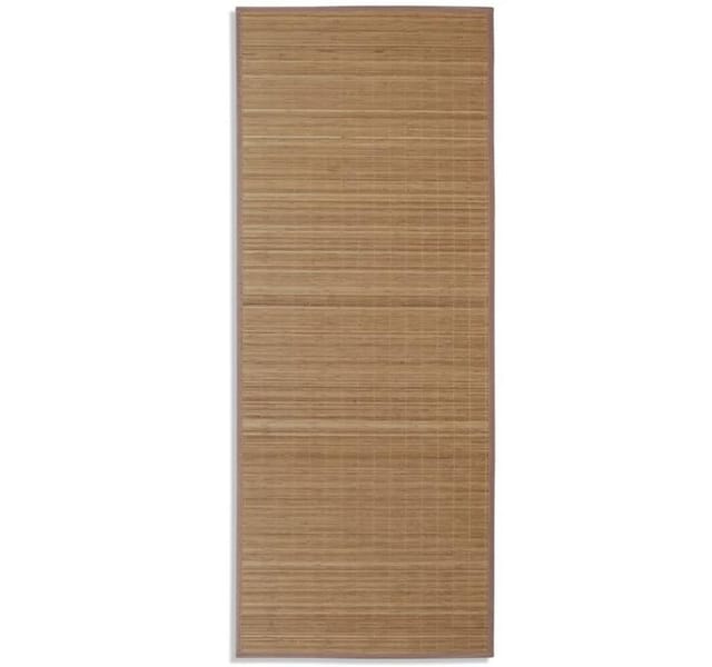 vidaXL Rechteckig Brauner Bambusteppich 80 X 200 Cm 602055