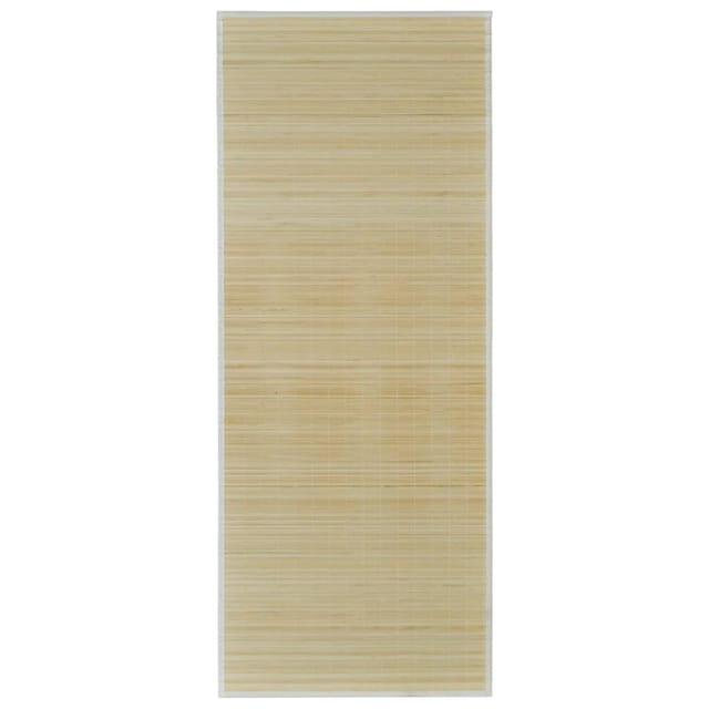 vidaXL Rechteckig Naturfarbener Bambusteppich 80 X 300 Cm 602051