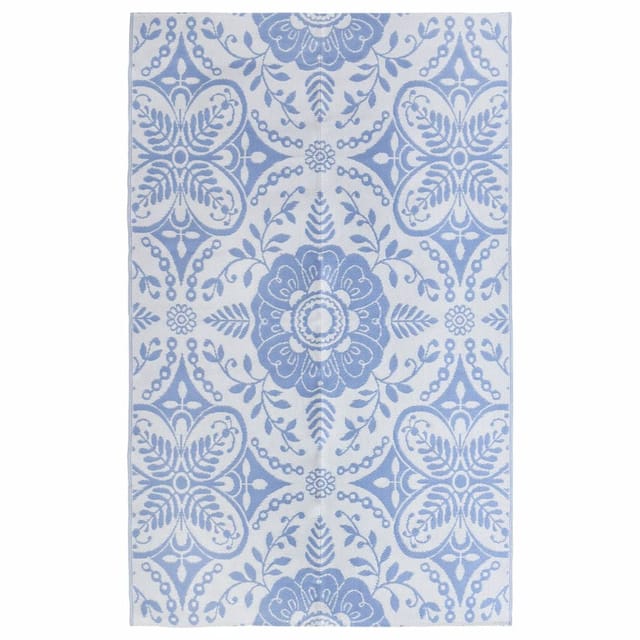 vidaXL Outdoorteppich Babyblau 190x290 Cm Pp 643975