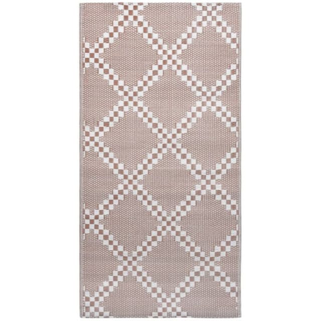 vidaXL Outdoorteppich Braun 160x230 Cm Pp 643954
