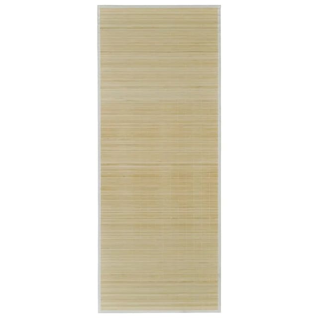 vidaXL Rechteckig Naturfarbener Bambusteppich 80 X 200 Cm 602050