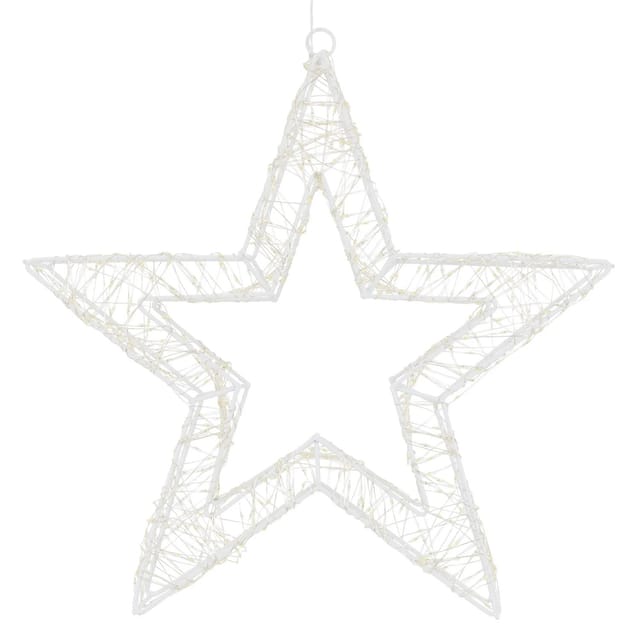 ECD Germany LED-Weihnachtsstern 38 cm mit 960 Warmweiß LEDs und Timer