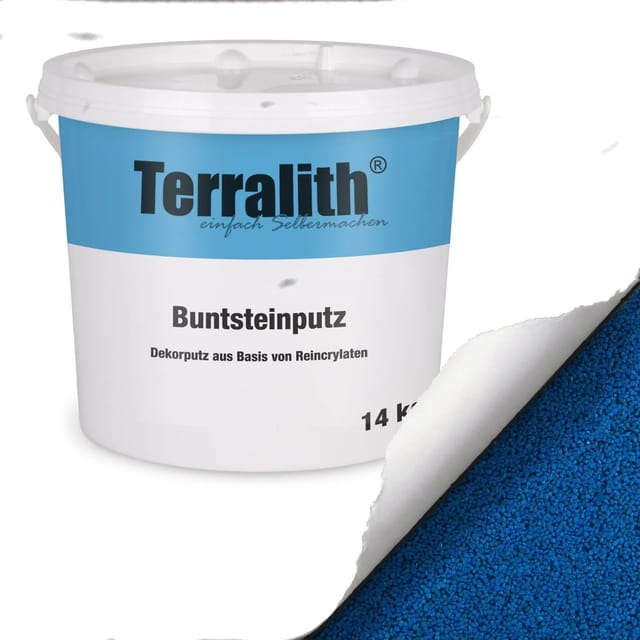 Terralith Buntsteinputz Mosaikputz 2mm 14 kg BSP22 Blau