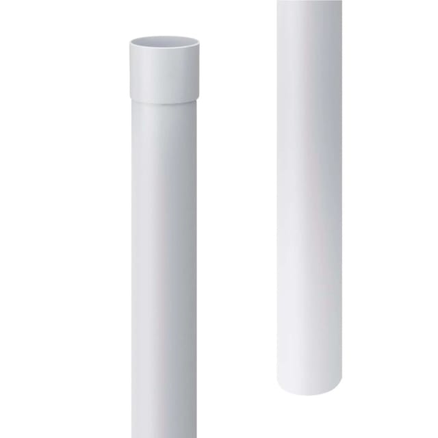 Inefa Fallrohr PVC 200cm DN 75 Weiß Ableitung von Regenwasser