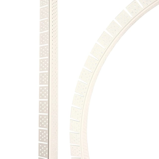ProfileXXL Eckwinkel Flexibel Rund 2,5m x 32mm x 32mm PVC Weiß