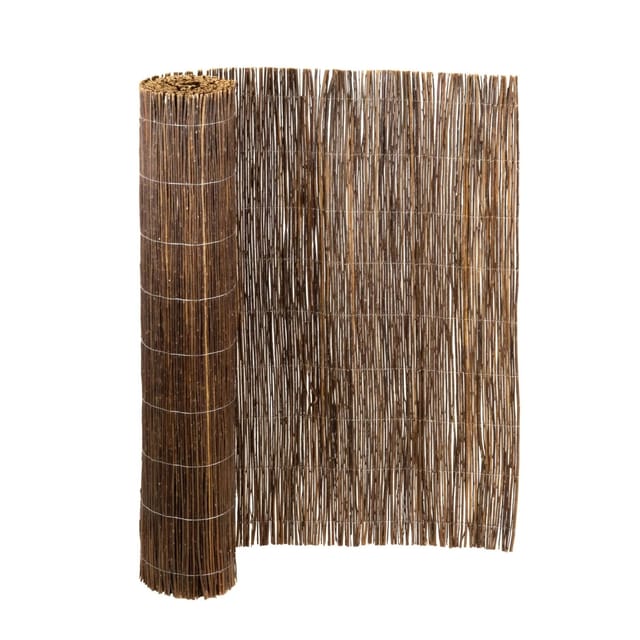 Jardinion Sichtschutz aus Weide 3m x 1,20m Braun Weidezaunmatte